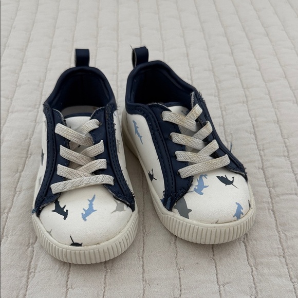 Carter's Other - Carter's Navy and White Shark Sneakers